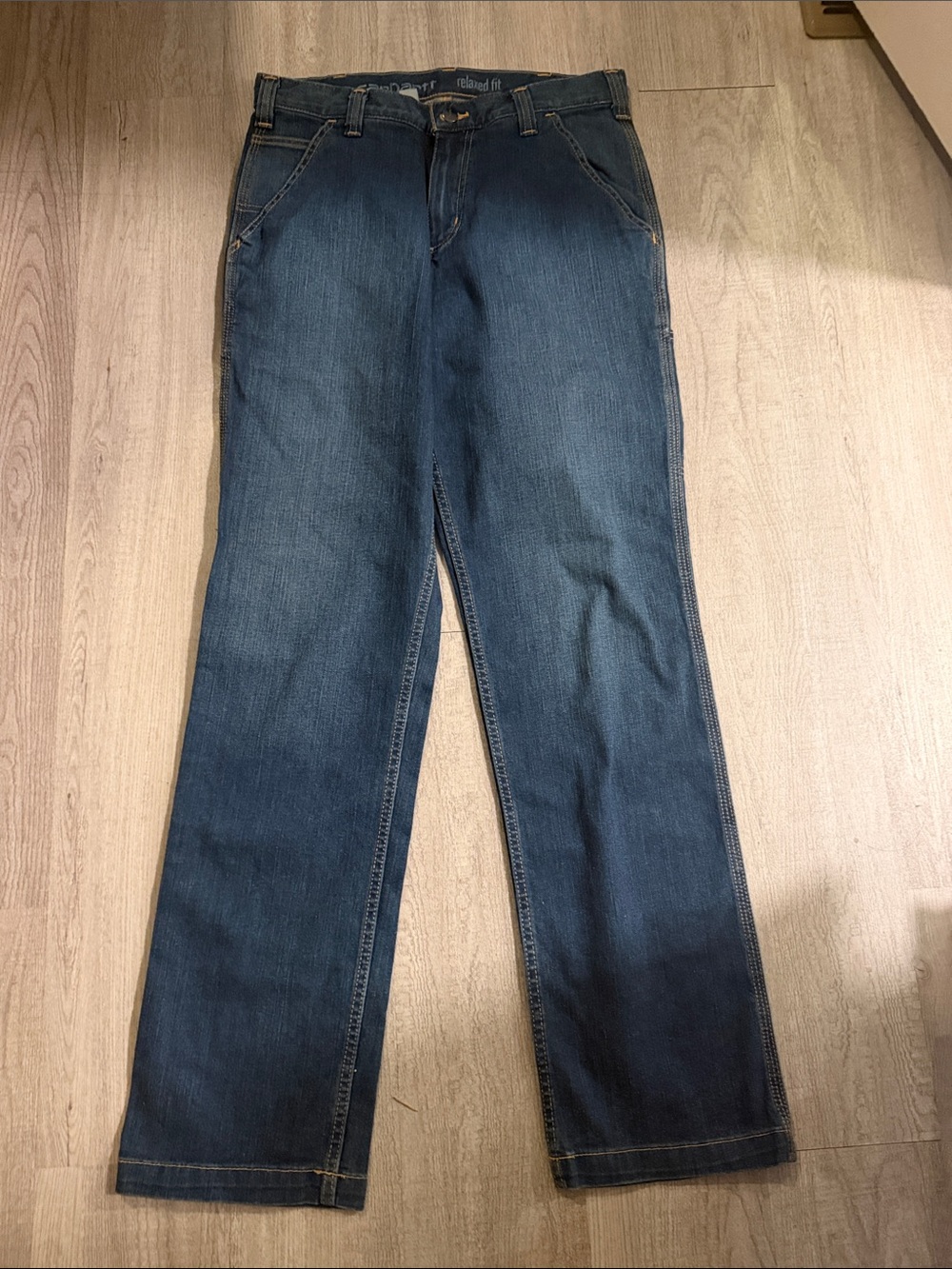 Classic Men’s Straight-Leg Jeans - Dark Blue